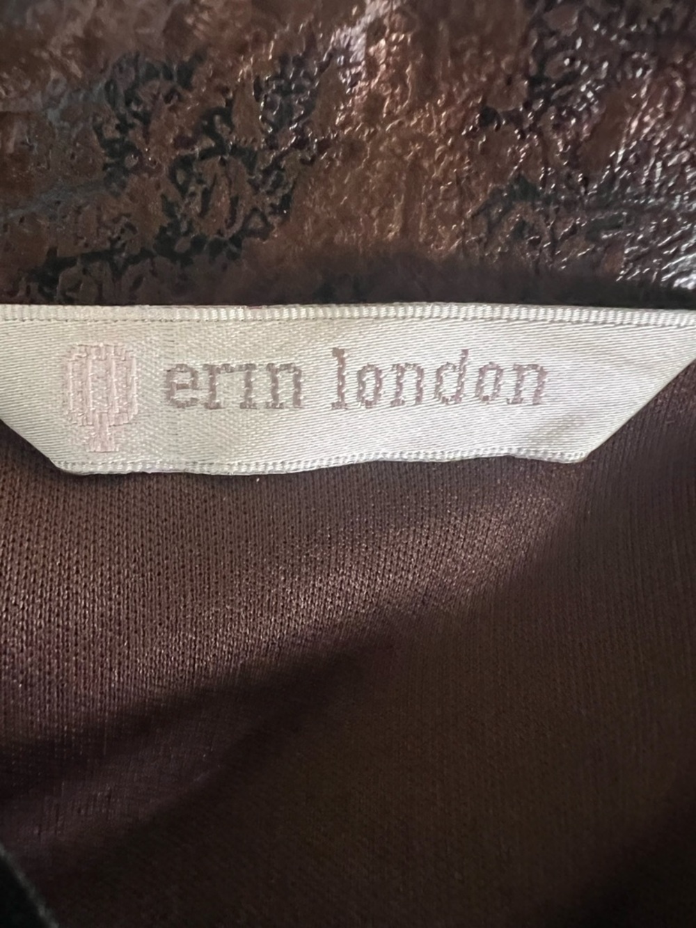 erin london animal print jacket with a textured, snakeskin-like embossed finish - Picture 6 of 12